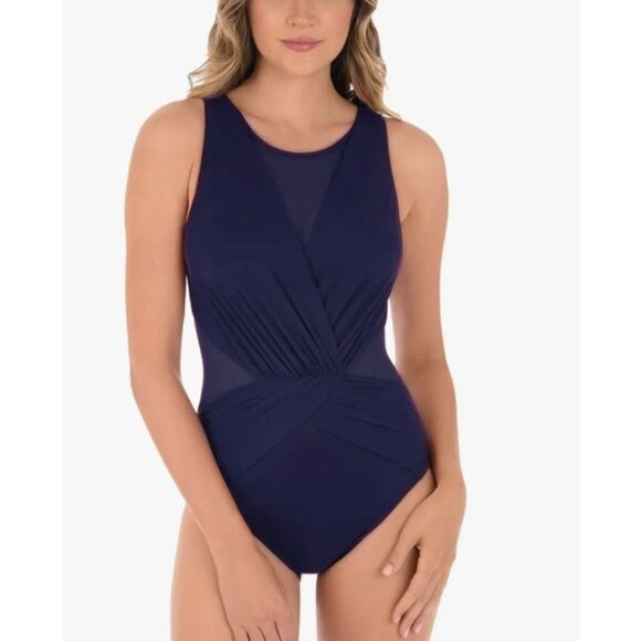 MIRACLESUIT illusionists palma one piece swimsuit in midnight size US 12 - Picture 9 of 10
